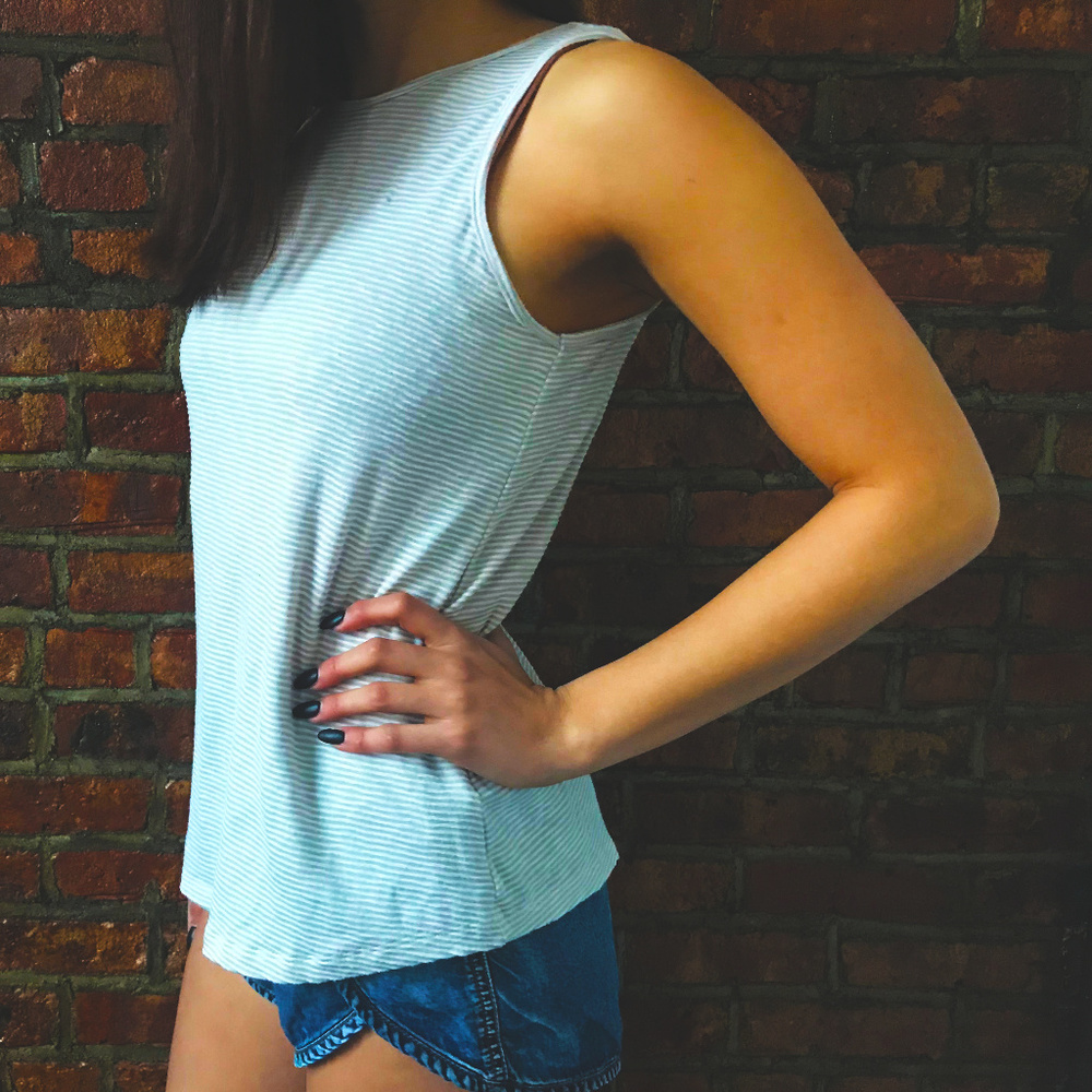 Striped Muscle Tank